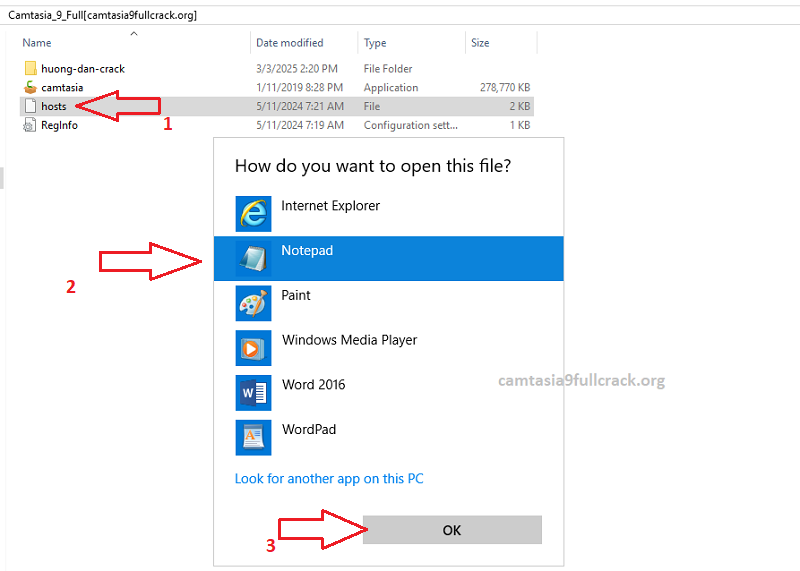 Mở file hosts
